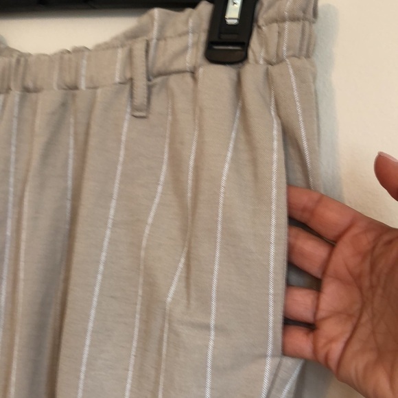 BEIGE Eci Wide Balloon Leg Pin. Elastic Waist M - Picture 4 of 6